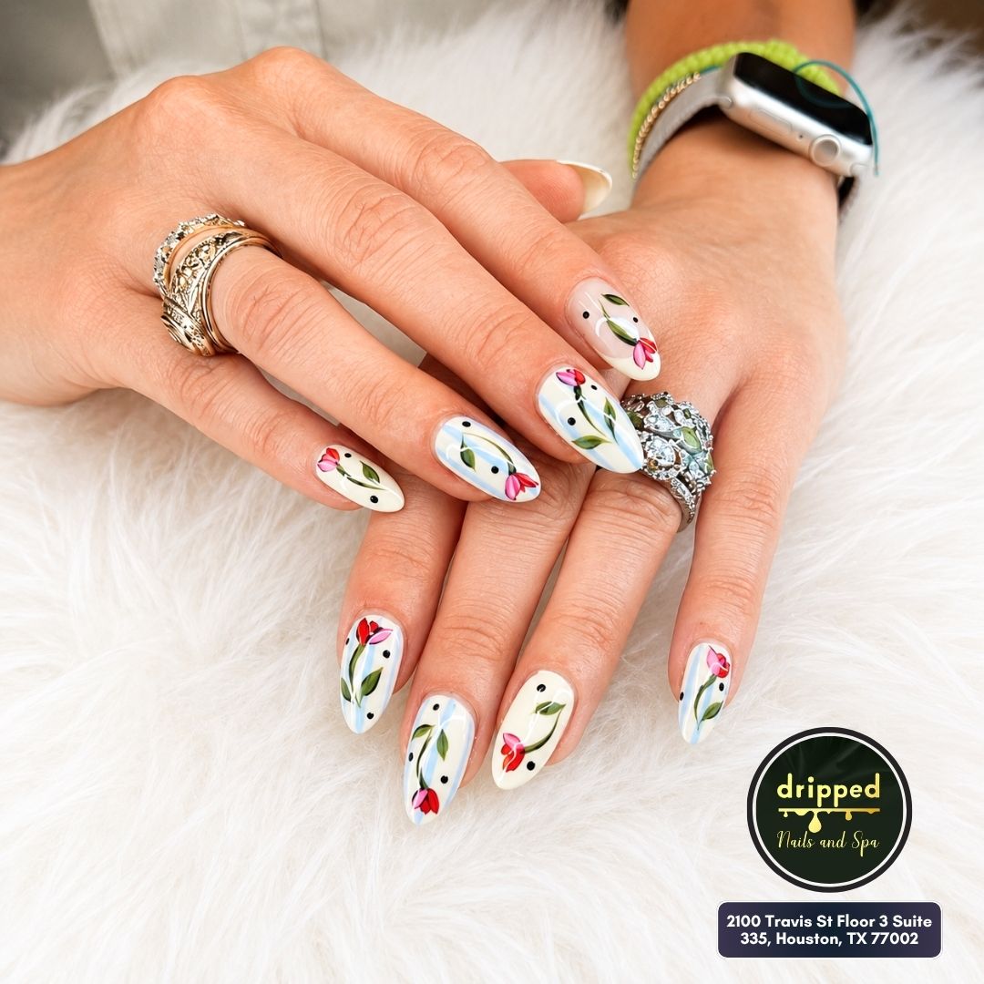 Dripped Nails & Spa nail work in Houston, Texas